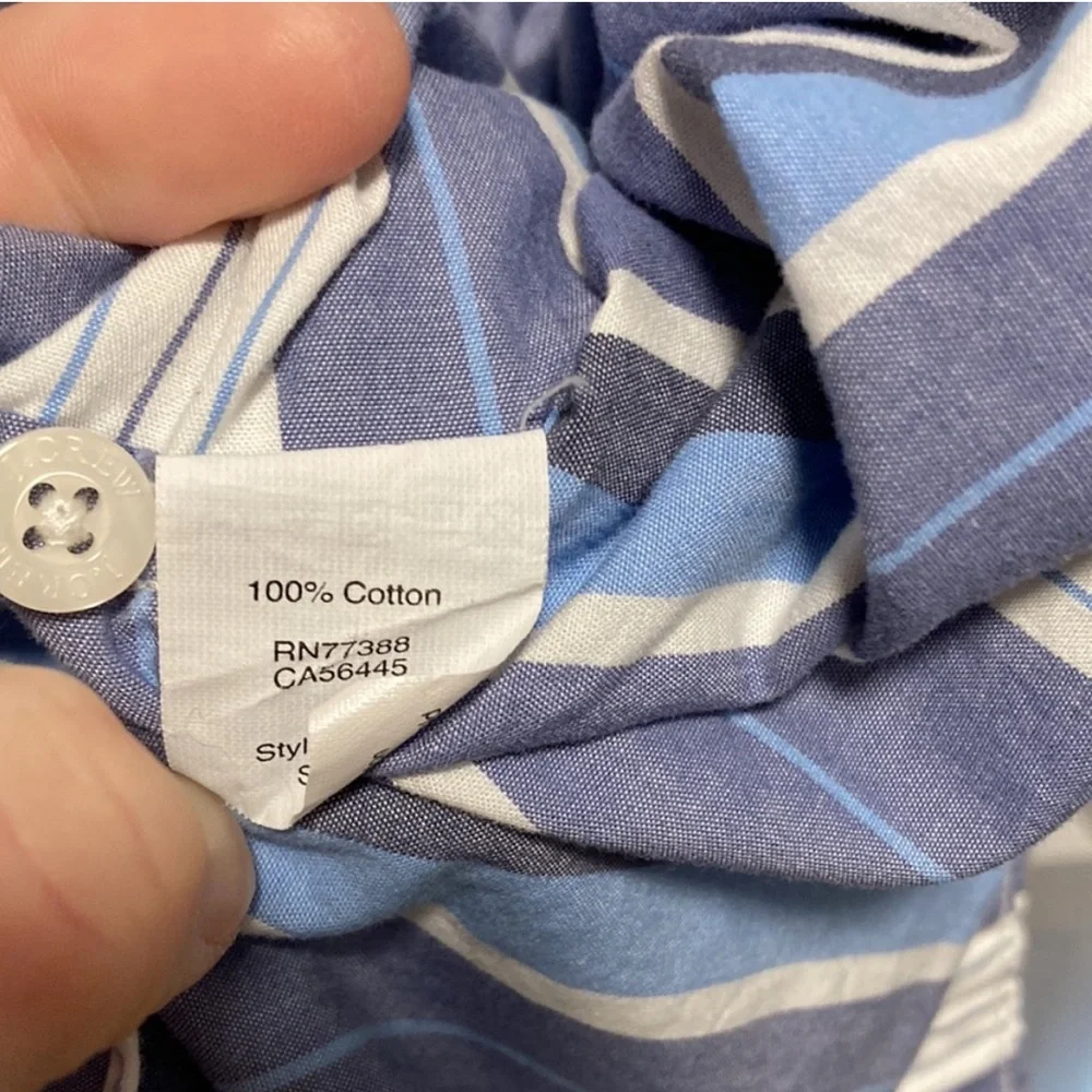 J. Crew Blue Striped Men's Shirt